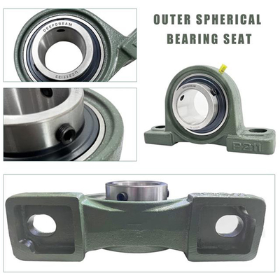 Chromstahl GCR15 UCP Imperial 2 1/4 &quot; Metrische 57.15mm Sitze Außenkugellager