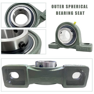 Chromstahl GCr15 Großgehäuse 2-1/2 "Kissenblock Lager UCP213-40 Präzisionsbewertung P0P6P5P4P2