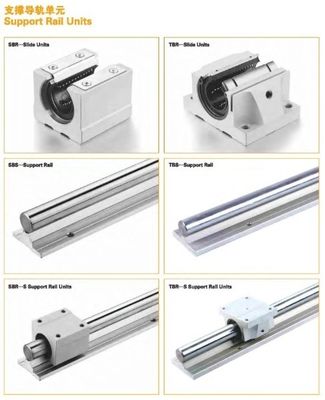 Anpassbare Länge CNC-Aluminium-Runde Lineare Leitbahn SBR12 mit SBR30UU-Rutschblock
