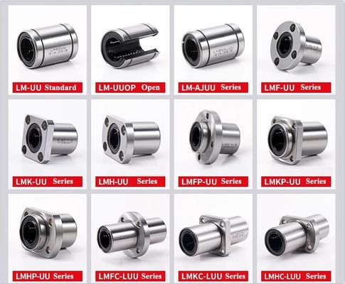 Ölfett LM8UU Lineare Schraube CNC Lineare Kugellager für Stangen Liner Rail Lineare Wellenteile