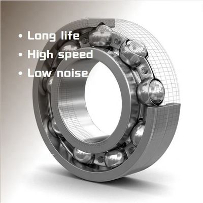 Stabile Leistung und geringe Stimme 6416 Deep Groove Radial Ball Bearing 80x200x48mm