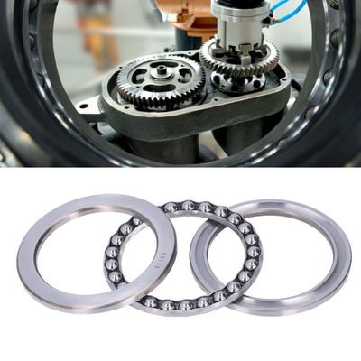 25*52*18 mm Motorradteile Chromstahl 51305 Schubkugellager mit Stahlkäfig