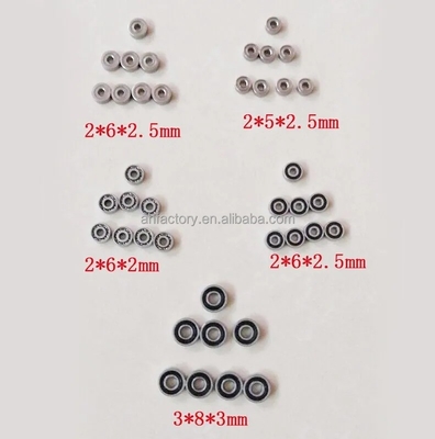 Chromstahl GCR15 MR62-2RS Tiefen Rillenballlager 2*6*2,5mm für die Verpackung von Logo-Einheiten