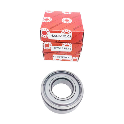 0-25mm Bohrgröße 6205-2Z/C3 Tiefen Rillen Kugellager mit ISO9001 2008 Zertifizierung