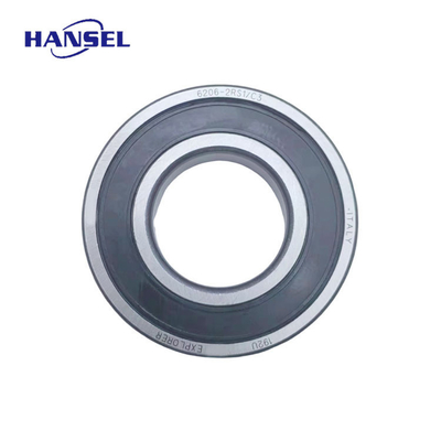 Einfachreihend chromierte Stahl-Wartungsfähige SKF-Groove-Kugellager 6206-2RS1/C3