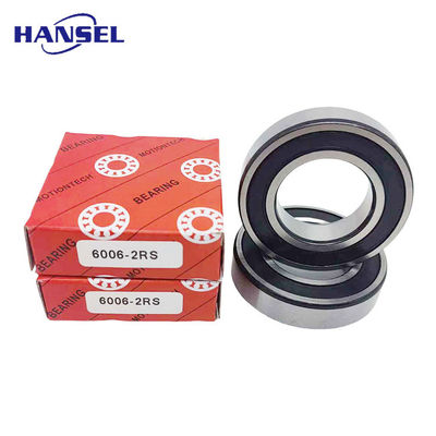 Chromstahl/GCr15 Edelstahl mit tiefem Rillenballlager 6006-2RS 30 mm Bohrgröße