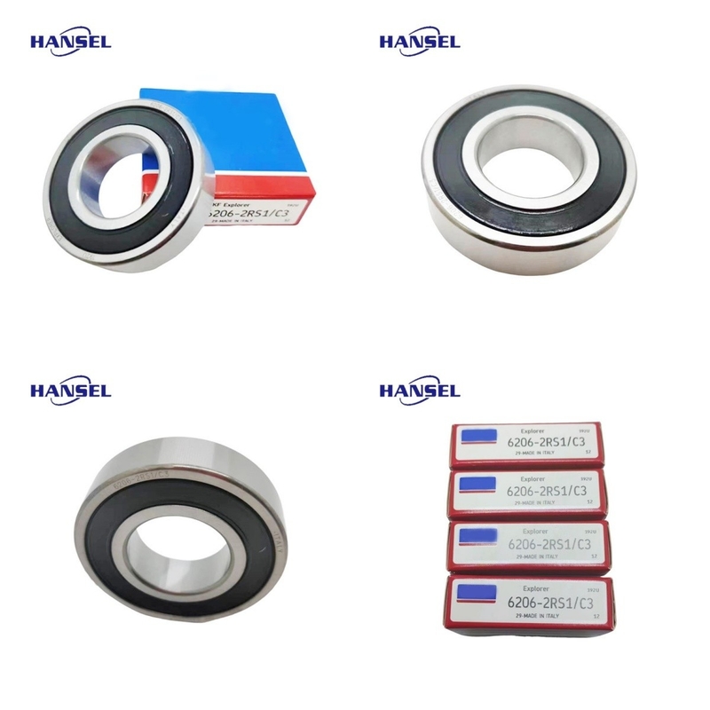 Bohrgröße 0 30 mm S K F Tiefen Rillen Kugellager 6206-2RS1/C3 für Leistung